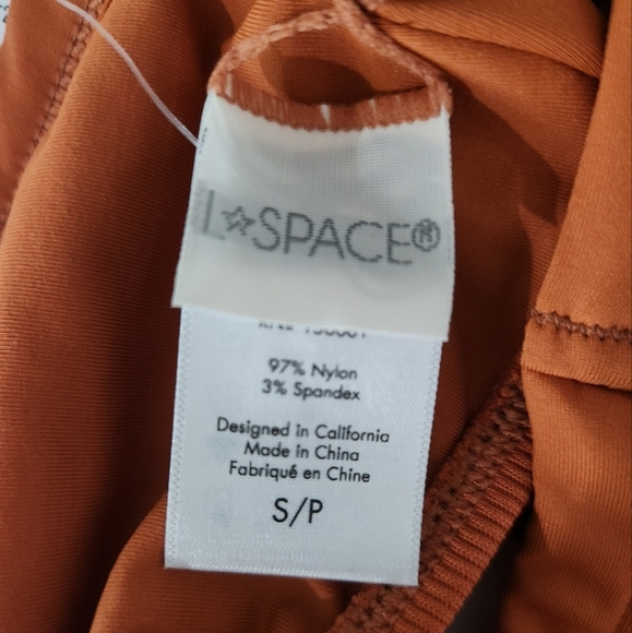 NWT L * SPACE set Axel top & Foley Bitsy Bottom Bundle Amber Orange SZ Small - Picture 10 of 10